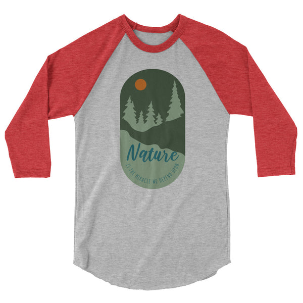 3/4 sleeve raglan shirt