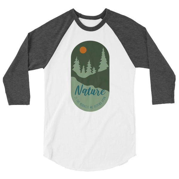 3/4 sleeve raglan shirt