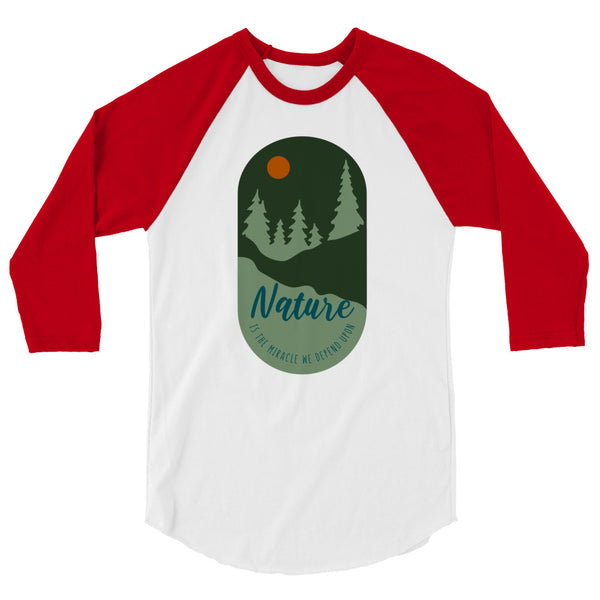 3/4 sleeve raglan shirt
